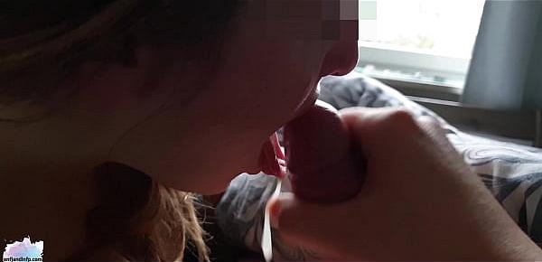  Teen blowjob and deepthroat with cum in mouth - ENFJandINFP